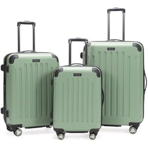 Kenneth Cole - Juego de maletas para equipaje Reaction Renegade de 16" lateral rígido con 4