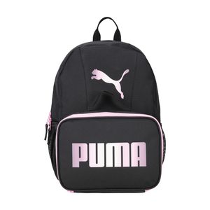 Puma - Mochila y lonchera para niños, Combo de mochila para almuerzo, Negro/Rojo