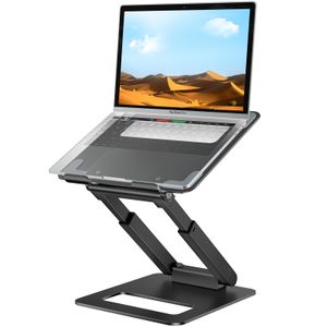 tounee Soporte para computadora portátil para escritorio de altura ajustable, diseño telescópico