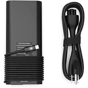 Cargador de laptop USB C tipo C de 130 W para Dell XPS 15 17 2 en 1 9575 9500 9700, Dell Precision