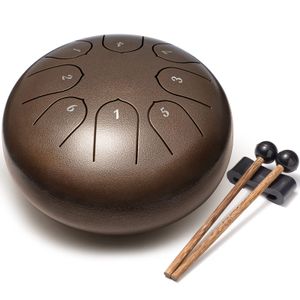 Tambor de lengüetas de acero, instrumento de percusión, tambor de mano, tambor para chakras con