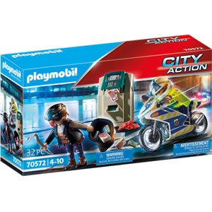 Playmobil Bicicleta de policía con ladrón