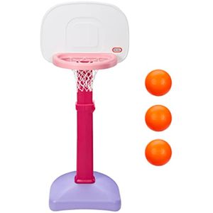 Little Tikes Easy Score - Juego de básquetbol, color rosa, exclusivo de Amazon, 22.00 pulgadas de