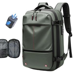 Mochila de viaje al vacío, mochila Airback con compresión al vacío, mochila expandible para portátil