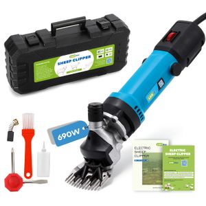 LuzRise Tijeras eléctricas de oveja 690 W 2400 RPM profesional resistente con 6 velocidades, para