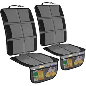 Protector de asiento de automóvil, paquete de 2 protectores de asiento de automóvil grandes para