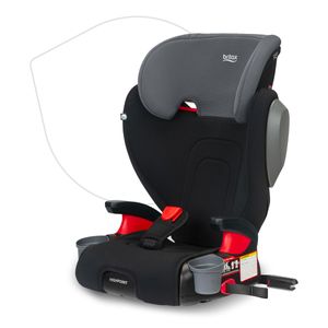 Britax Skyline - Asiento elevador de 2 etapas con posicionamiento del cinturón, color oscuro,