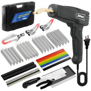 Allturn Soldador de plástico de versión mejorada, kit de soldadura de plástico, kit de grapadora en