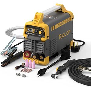 TOOLIOM 200A TIG Soldador TIG de alta frecuencia 110V/220V TIG doble voltaje TIG/palo/arco 2 en 1