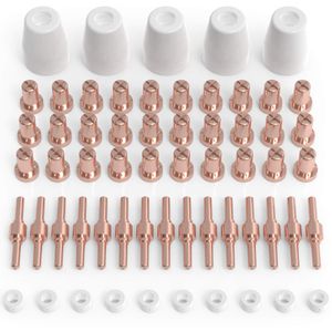 YESWELDER 60 piezas consumibles de corte por plasma Fit Cut40 50 con antorcha cortador de plasma