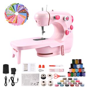 Máquina de coser para principiantes, mini máquina de coser para niños y adultos con mesa de