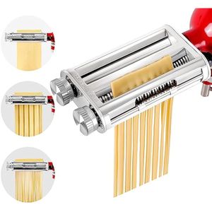Accesorio para hacer pasta para batidoras de pie KitchenAid, juego 3 en 1 para máquina de pasta,