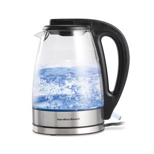 Hamilton Beach Hervidor de té eléctrico de 1.7L, caldera de agua y calentador, filtro de malla