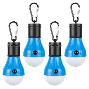 Doukey - Faroles LED portátiles para tienda de campaña (paquete de 4 unidades), 4 modos, para