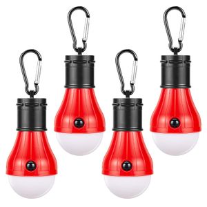 Doukey - Faroles LED portátiles para tienda de campaña (paquete de 4 unidades), 4 modos, para