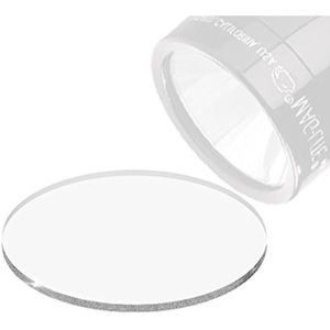 Weltool Lente de vidrio para linternas Maglite C o D de tamaño completo, lente de vidrio templado