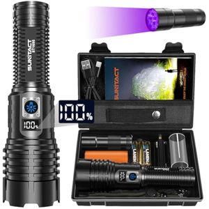 Linternas recargables de alto lúmenes, 990.000 lúmenes XHM77.2 Linterna LED súper brillante con
