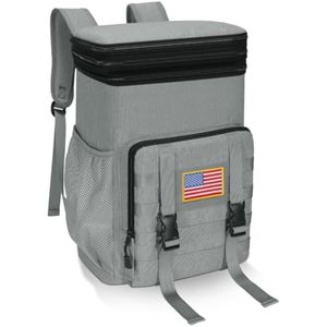 Mochila enfriadora expandible, mochila térmica suave con aislamiento térmico de doble cubierta,