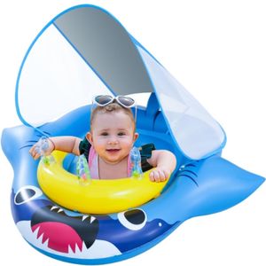 Onory Flotador de piscina para bebés con toldo, flotadores de piscina para bebés de 6 a 36 meses,