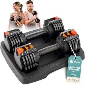Lifepro 3-In-1 Weight Lifting System - 2 to 43 Lbs Kettlebell, Dumbbell, &amp; Barbell Adjustable