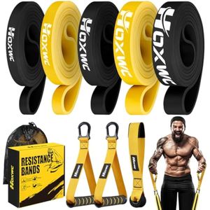 Resistance Bands for Working Out Men, Heavy Duty Power Bands with Door Anchor, Handles, Bag, Pull Up