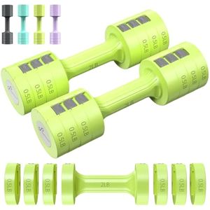 Juego de mancuernas ajustables para mano: Sportneer 1 par de 4, 6, 8, 10 libras (2-5 libras cada