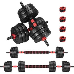 EDOSTORY Adjustable Dumbbell Set, 22/44/66/88lbs Free Weights Dumbbells for Home Gym, 4 in 1 Set,