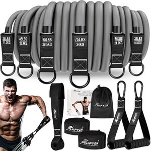 HPYGN Bandas de resistencia para entrenamiento, 300 libras, 360 libras, bandas de resistencia para