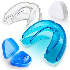 Vanmor Paquete de 6 protectores bucales deportivos para niños, protectores bucales de doble color