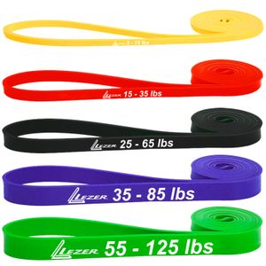 LEZER Bandas de resistencia – Bandas de dominadas para gimnasio en casa, estiramiento, terapia