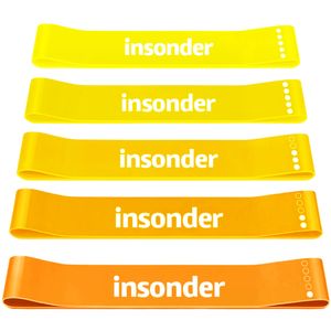 Juego de bandas de resistencia - 5 bandas de ejercicio para entrenamiento y fitness