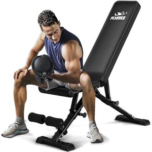 FLYBIRD Banco de pesas, banco de entrenamiento de fuerza ajustable para entrenamiento de cuerpo