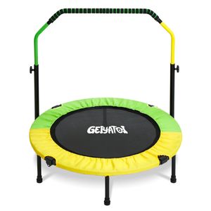 Mini trampolín plegable de 40 pulgadas con mango de esponja, 38 a 46 pulgadas, mini trampolín de