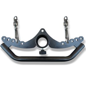 KORIKAHM Barra esparcidora de fitness para gimnasio en casa, barra desplegable LAT ancha de agarre