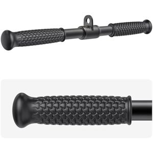 SELEWARE Tríceps LAT - Barra recta giratoria gratuita con agarre de goma suave antideslizante,