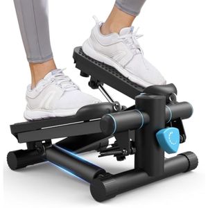 Mini steppers para ejercicio en casa, máquina de pasos de escalera con bandas de resistencia,
