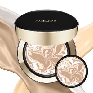 AGE20'S Signature Essence Pact SPF 50+ | Paquete de 2 | VAINILLA 21N | Base crema, acabado húmedo,