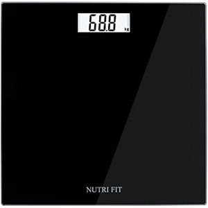 NUTRI FIT Báscula digital de baño, báscula de peso corporal de 400 libras, ultra delgada, más