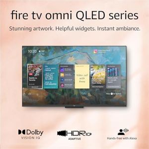 Televisión inteligente Amazon Fire TV Omni QLED Series de 65" en 4K UHD con Dolby Vision IQ,