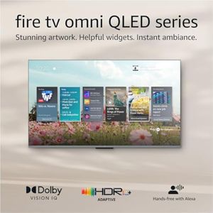 Televisión inteligente Amazon Fire TV Omni QLED Series de 65" en 4K UHD con Dolby Vision IQ,
