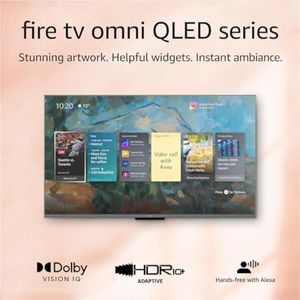 Televisión inteligente Amazon Fire TV Omni QLED Series de 65" en 4K UHD con Dolby Vision IQ,