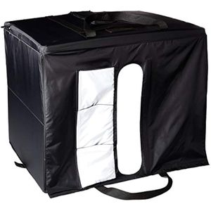 Amazon Basics - Caja portátil y plegable con luz LED para estudio de fotografía, 25 x 30 x 25