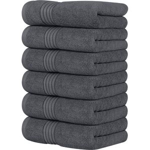 Utopia Towels Juego de 6 toallas de mano de alta calidad, (16 x 28 pulgadas), 100% algodón hilado en