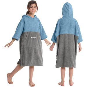 Hiturbo Toalla cambiadora para niños: poncho absorbente de secado rápido, toallas de baño de