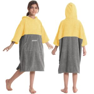 Hiturbo Toalla cambiadora para niños: poncho absorbente de secado rápido, toallas de baño de