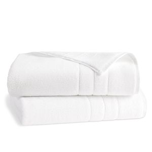 Brooklinen Juego de 2 toallas superafelpadas, color gris humo, 100% algodón, las mejores toallas de