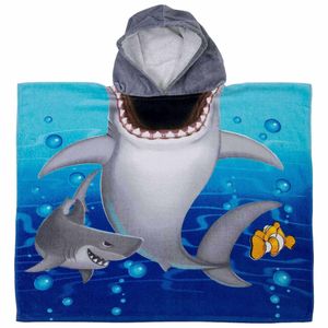 Dawhud Direct Poncho Beach Towels for Kids Towels with Hood, Hooded Bath Towel for Pool, Baby,