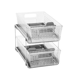 madesmart organizador de dos estantes c/divisores 2 W