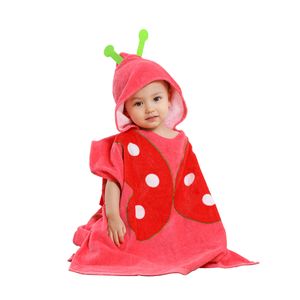 TONWHAR Toalla poncho con capucha para niños, para baño, piscina/playa, toalla de playa de algodón