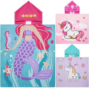 Paquete de 3 toallas con capucha para niños, toalla de baño para niñas y niños, toallas de baño más
